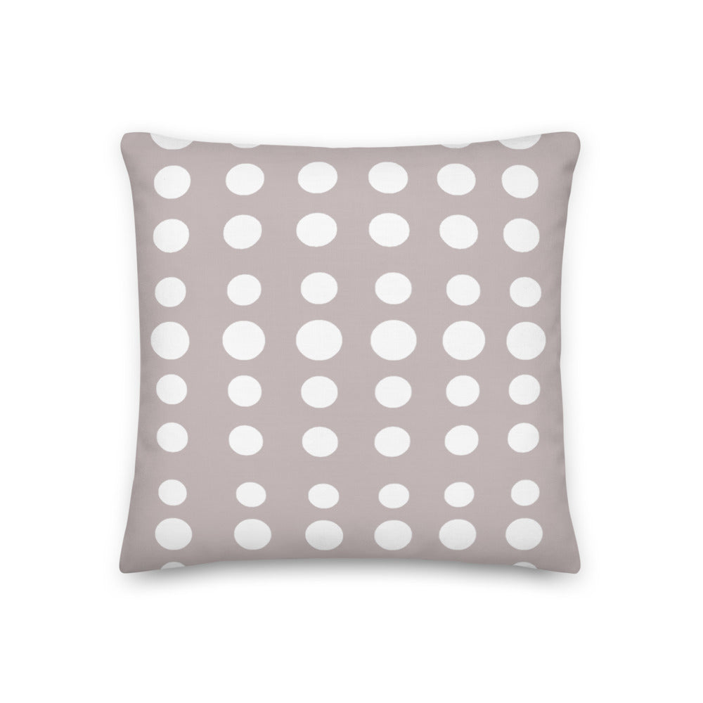 Taupe Dots Pillow