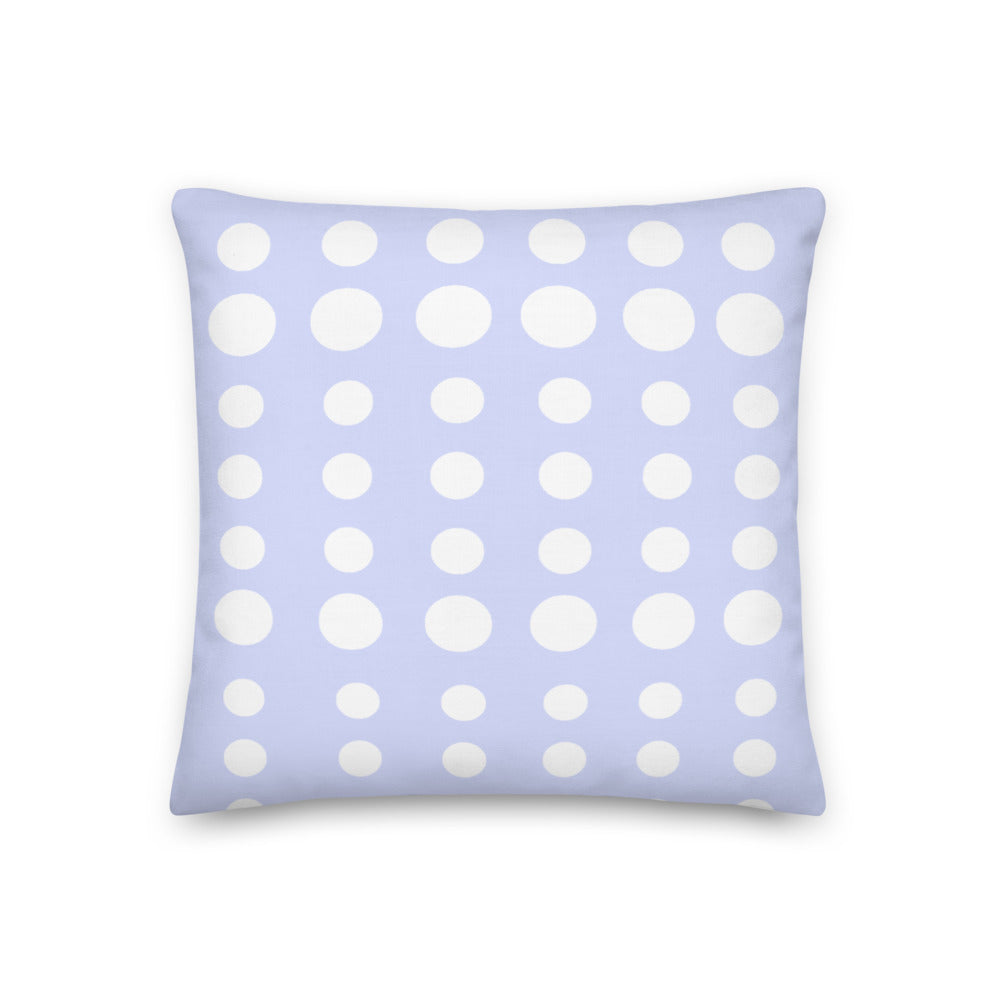 Periwinkle Dots Pillow