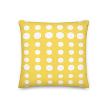 Load image into Gallery viewer, Modern Yellow Dots Pillow
