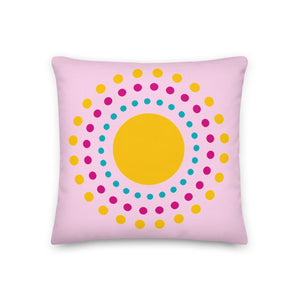 Radiant Sun Pink Pillow