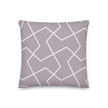 Load image into Gallery viewer, Modern Gray Geometric Print Pillow
