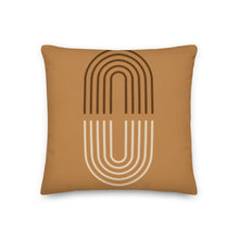 Load image into Gallery viewer, Metro Modern Cognac Pillow
