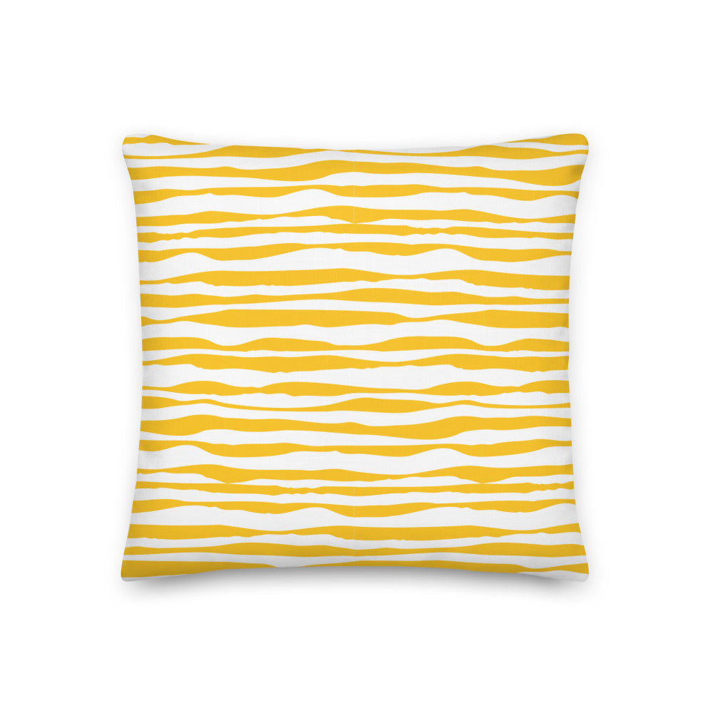 Golden Sunbeams Geo Waves Pillow