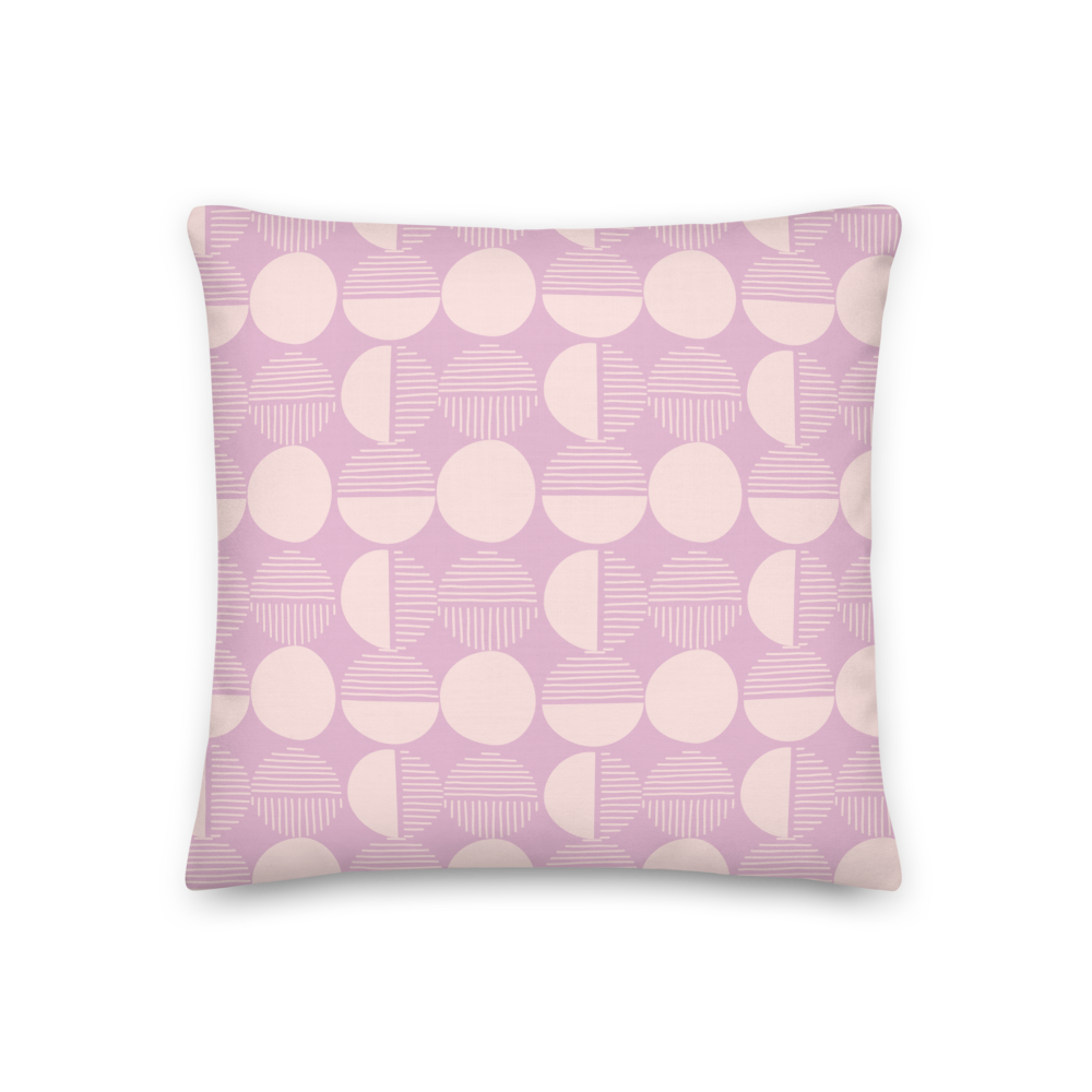 Lunar Modern Circles Pillow