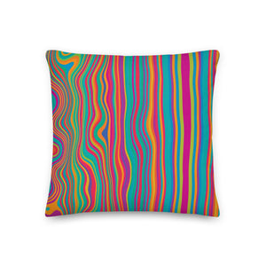 Cali Modern Multicolored Stripe Pillow