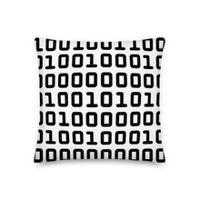 Load image into Gallery viewer, Code Black And White Modern Pillow
