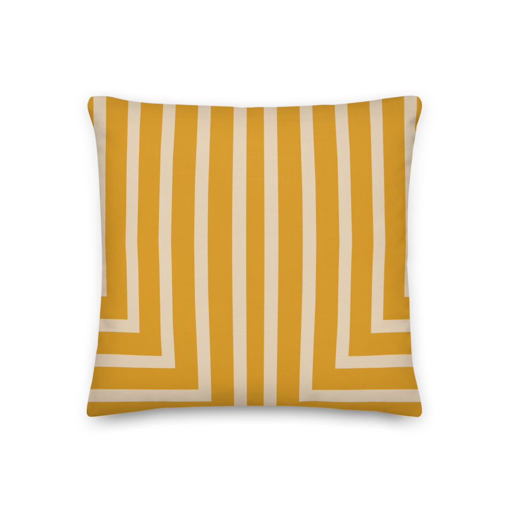 Gold Striped Lawrence Pillow