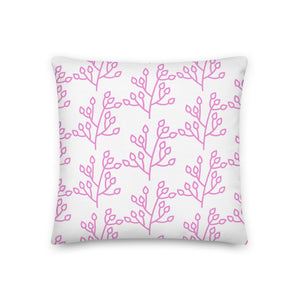 Festive Coral Pillow