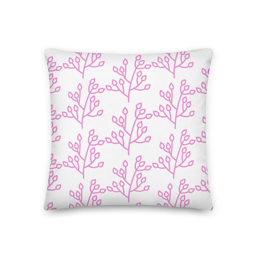 Festive Coral Pillow