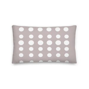 Taupe Dots Pillow