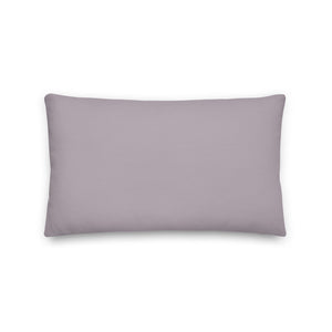 Modern Gray Geometric Print Pillow