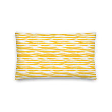 Load image into Gallery viewer, Golden Sunbeams Geo Waves Pillow
