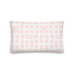 Love Letters Pink Print Pillow