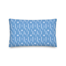 Load image into Gallery viewer, Atomic Blue Modern Print Pillow
