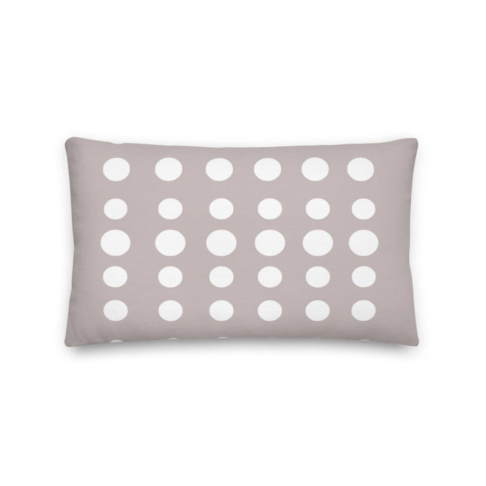 Taupe Dots Pillow