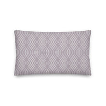 Load image into Gallery viewer, Modern Gray Geometric Print Pillow
