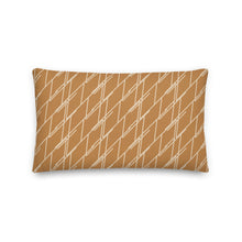 Load image into Gallery viewer, Modern Cognac Geometric Print Pillow
