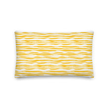 Load image into Gallery viewer, Golden Sunbeams Geo Waves Pillow
