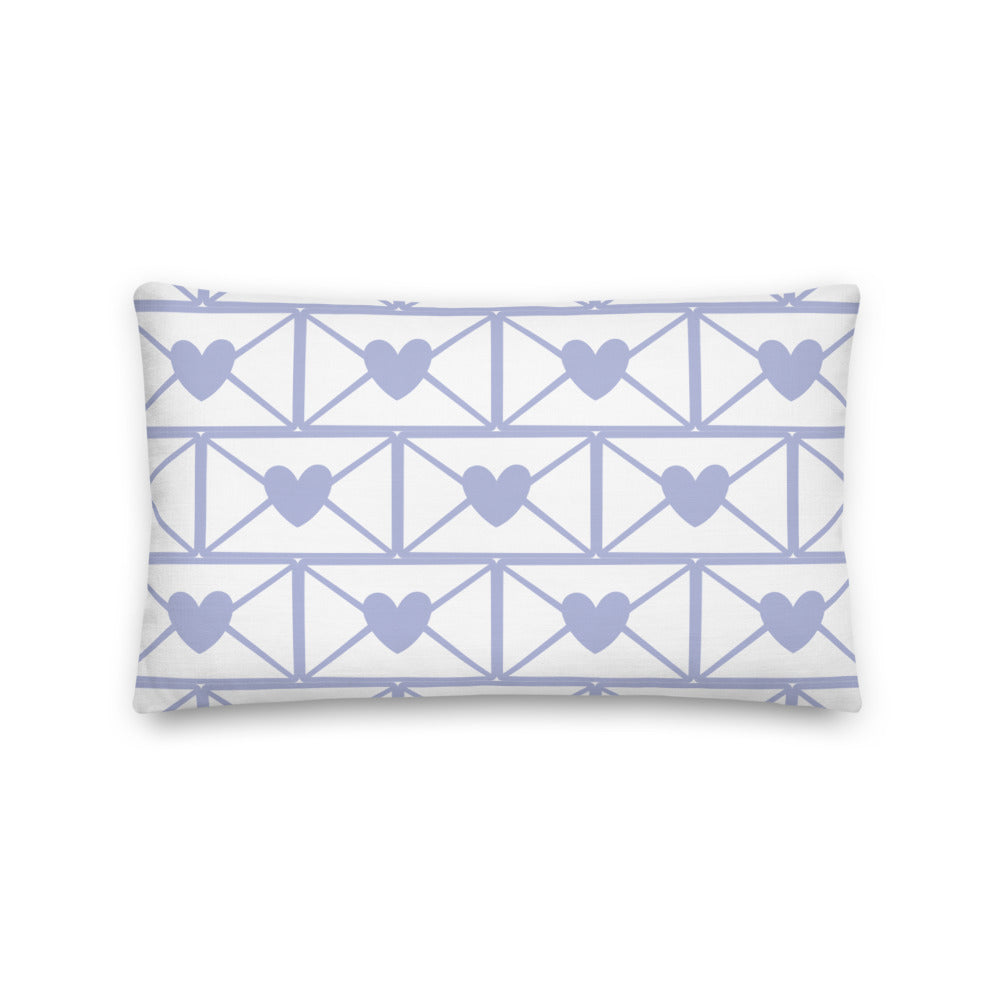 Love Letters Lavender Print Pillow