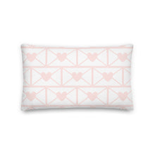 Load image into Gallery viewer, Love Letters Pink Print Pillow
