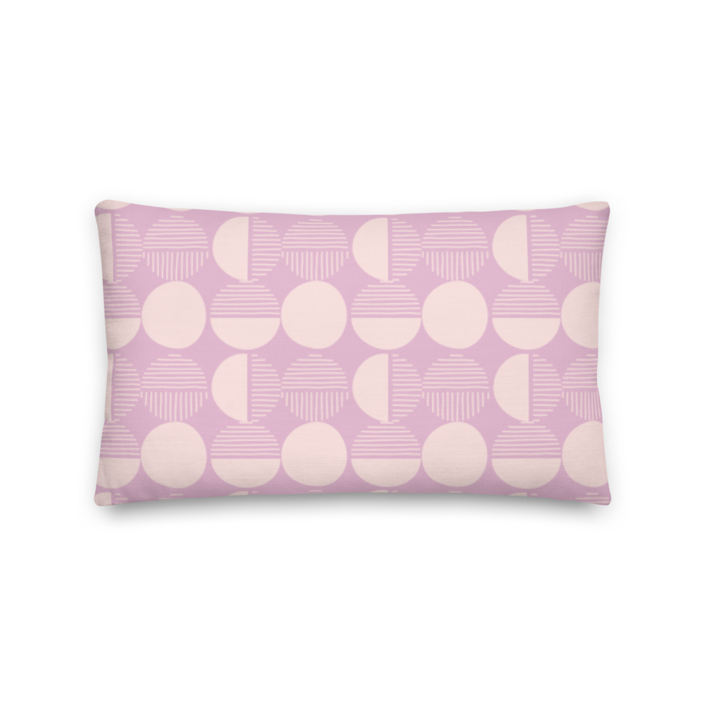 Lunar Modern Circles Pillow