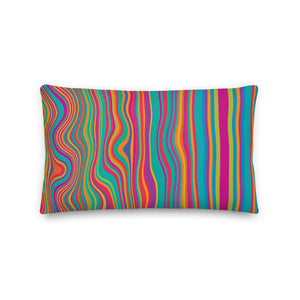 Cali Modern Multicolored Stripe Pillow