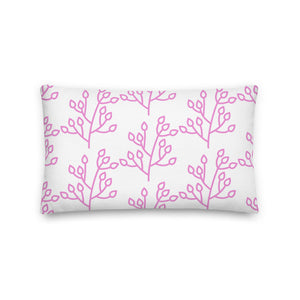 Festive Coral Pillow