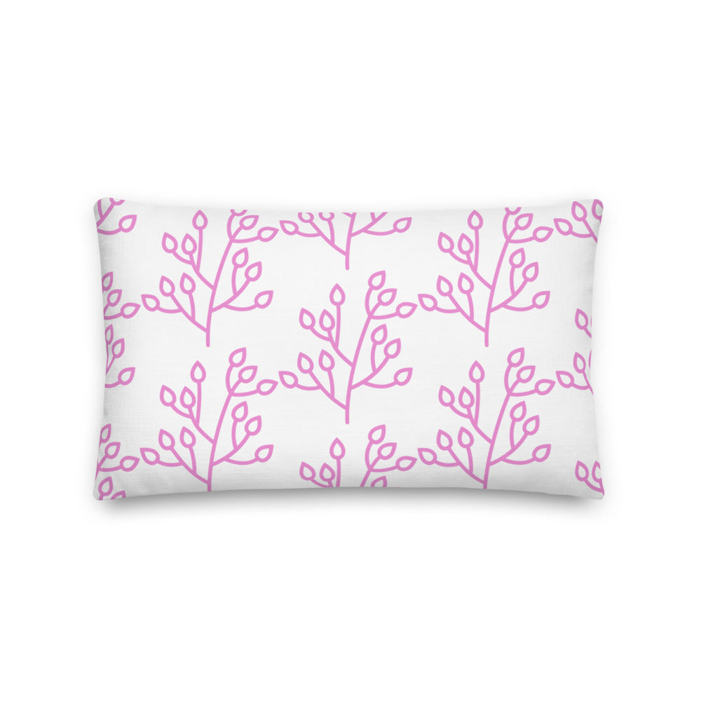 Festive Coral Pillow