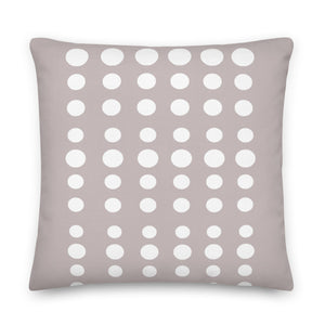 Taupe Dots Pillow