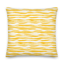 Load image into Gallery viewer, Golden Sunbeams Geo Waves Pillow
