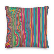 Load image into Gallery viewer, Cali Modern Multicolored Stripe Pillow
