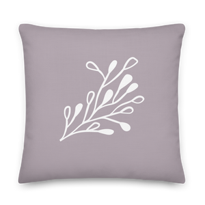 Modern Art Gray And White Fusion Pillow