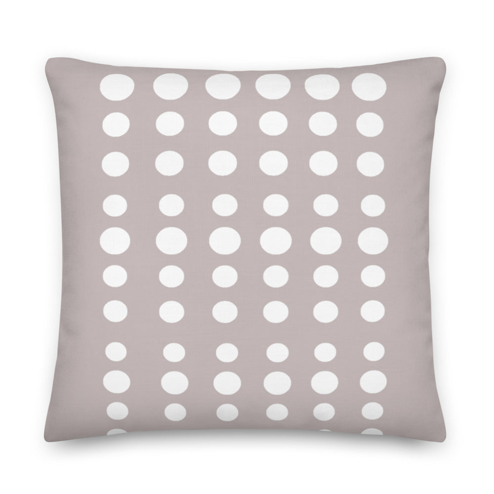 Taupe Dots Pillow