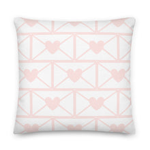 Load image into Gallery viewer, Love Letters Pink Print Pillow
