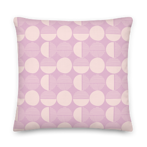 Lunar Modern Circles Pillow