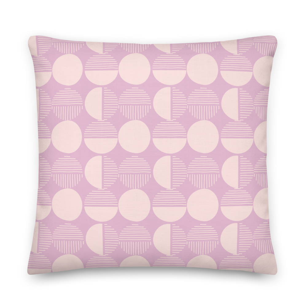 Lunar Modern Circles Pillow