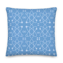 Load image into Gallery viewer, Atomic Blue Modern Print Pillow
