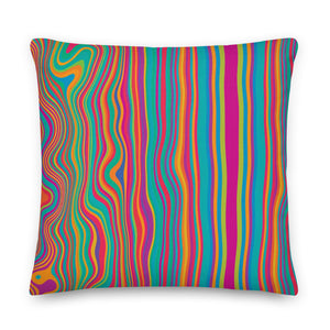 Cali Modern Multicolored Stripe Pillow