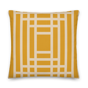 Gold Striped Lawrence Pillow