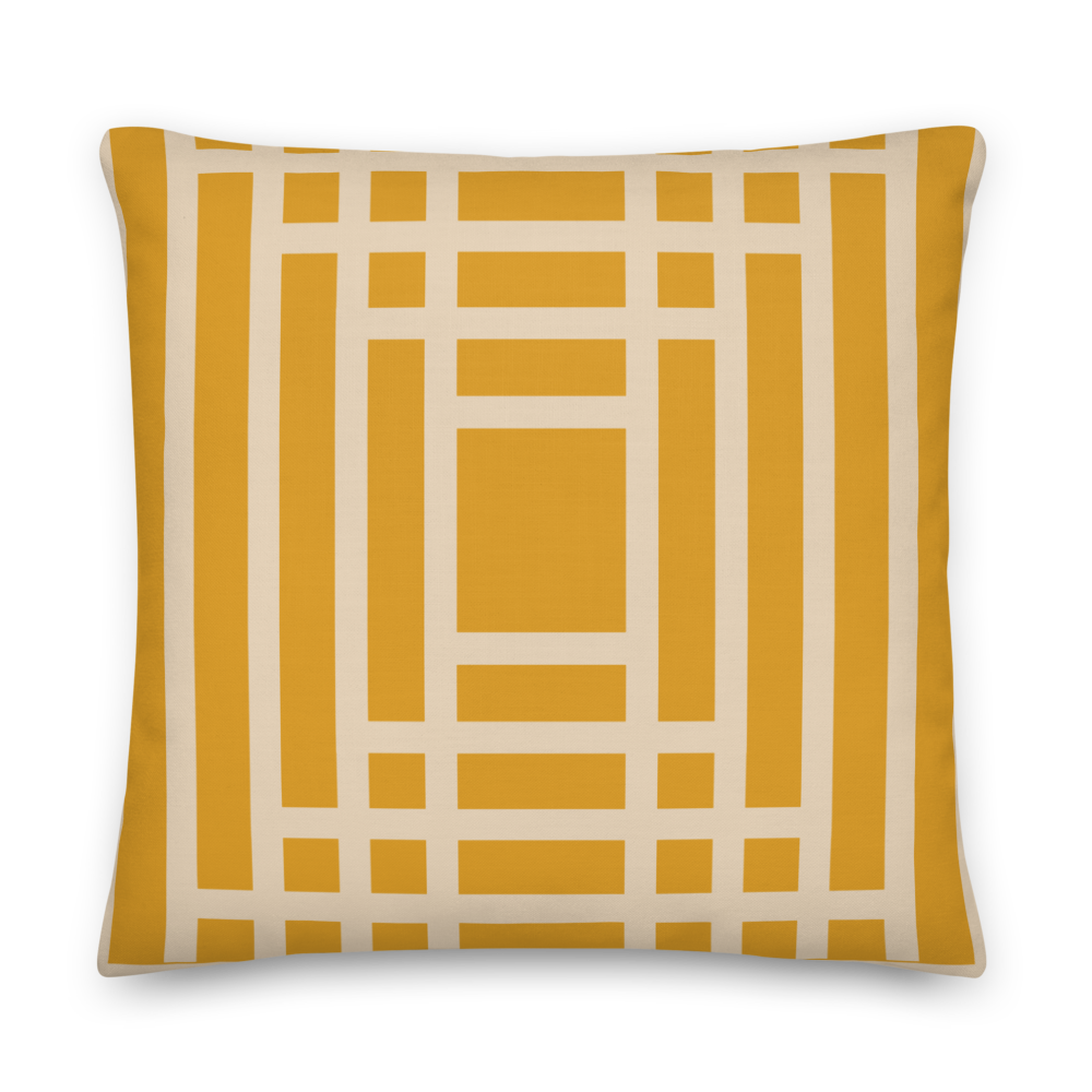 Gold Striped Lawrence Pillow