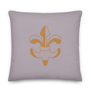 De Lis Grey Pillow