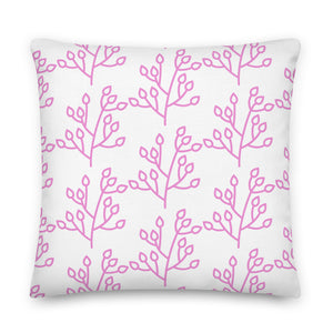 Festive Coral Pillow