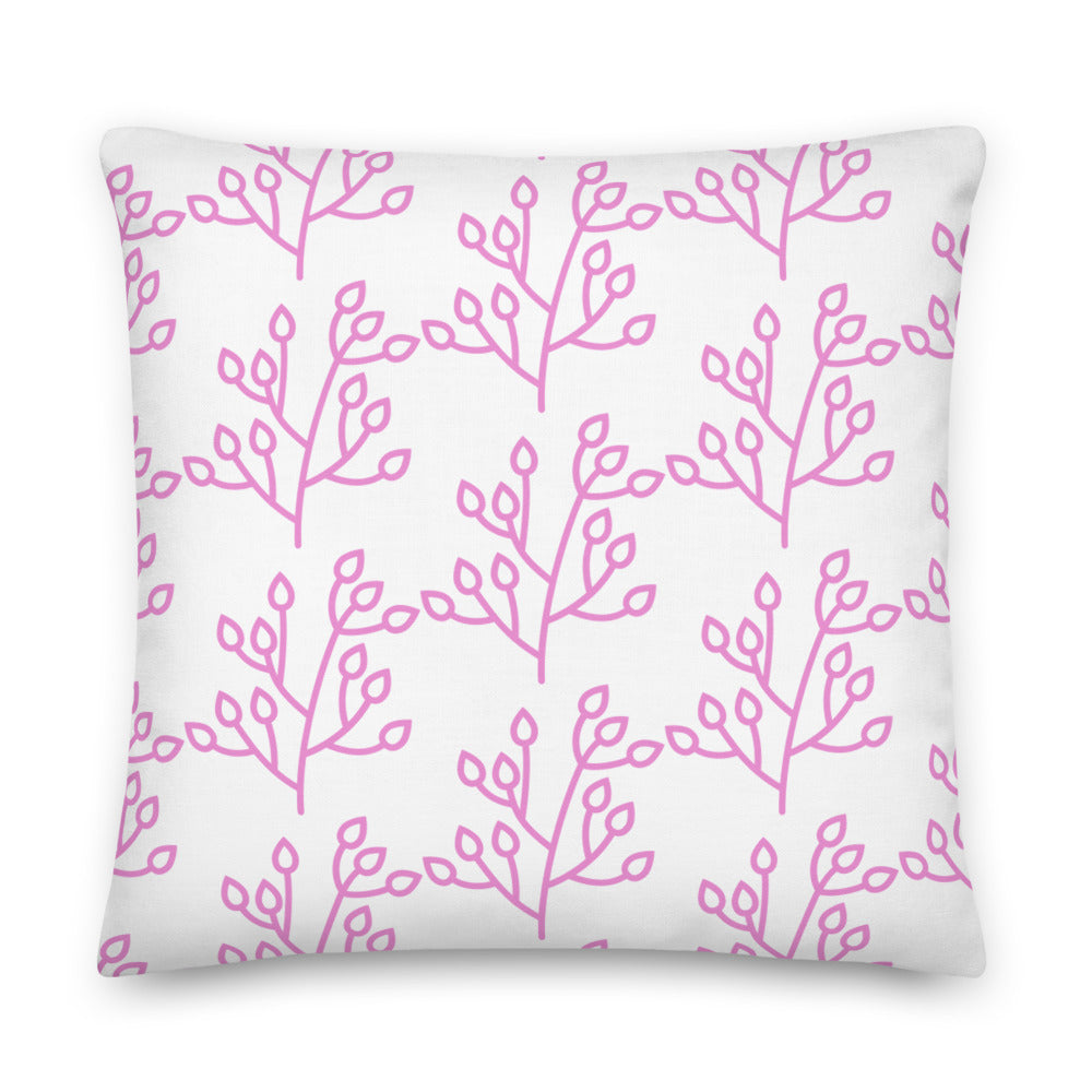 Festive Coral Pillow