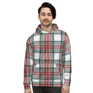 WHITE TARTAN Unisex Hoodie