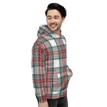 Load image into Gallery viewer, WHITE TARTAN Unisex Hoodie
