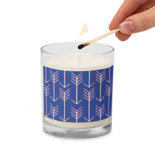 Load image into Gallery viewer, BLUE ARROW Glass jar soy wax candle
