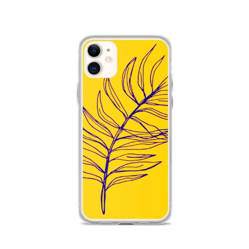 YELLOW PALM iPhone Case