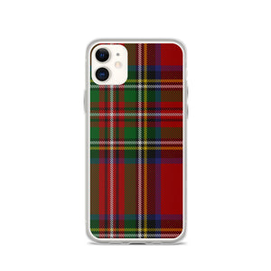 RED TARTAN PLAID iPhone Case