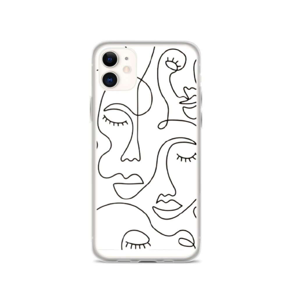 MODERN FACES iPhone Case