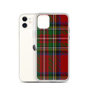 RED TARTAN PLAID iPhone Case